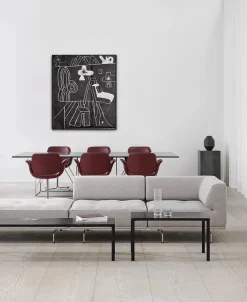 Fredericia Furniture Piloti Bord, sort laminat fra> Sofaborde