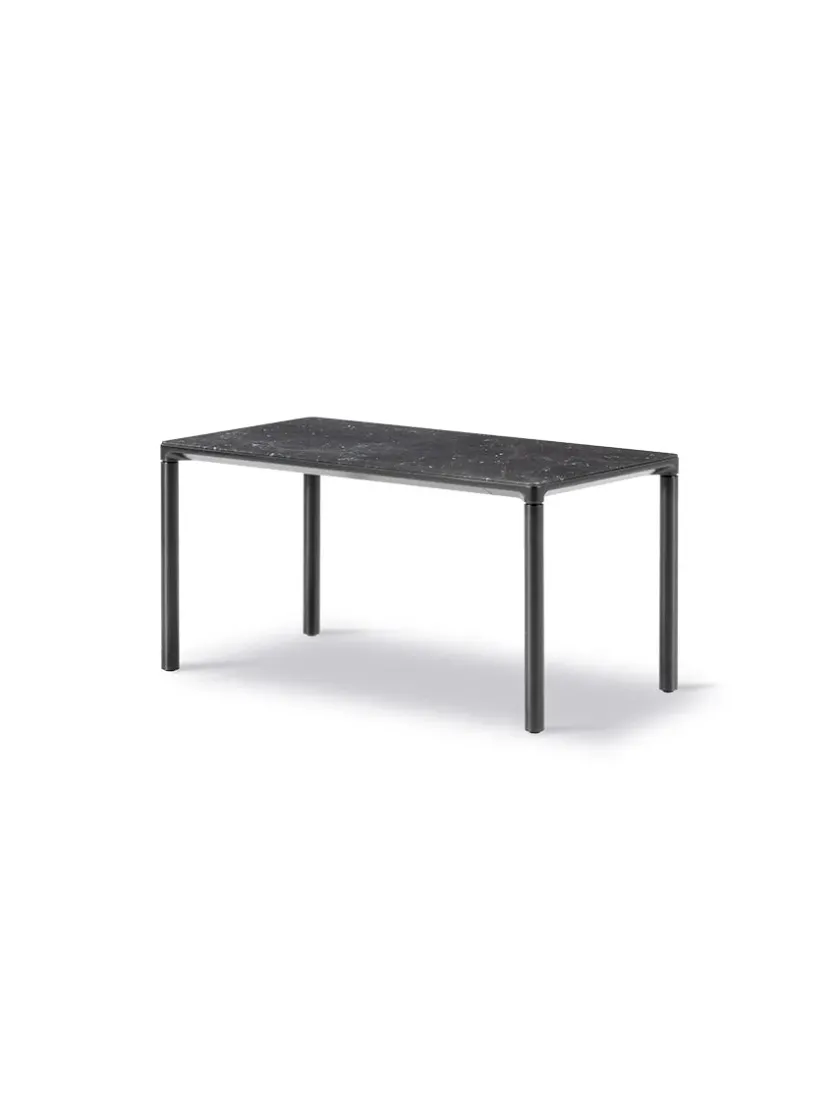 Fredericia Furniture Piloti Bord, sort marquina fra> Sofaborde