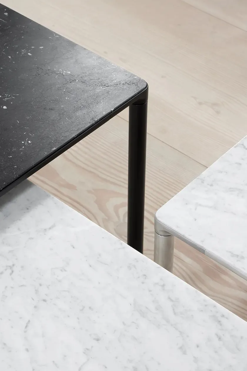Fredericia Furniture Piloti Bord, sort marquina fra> Sofaborde