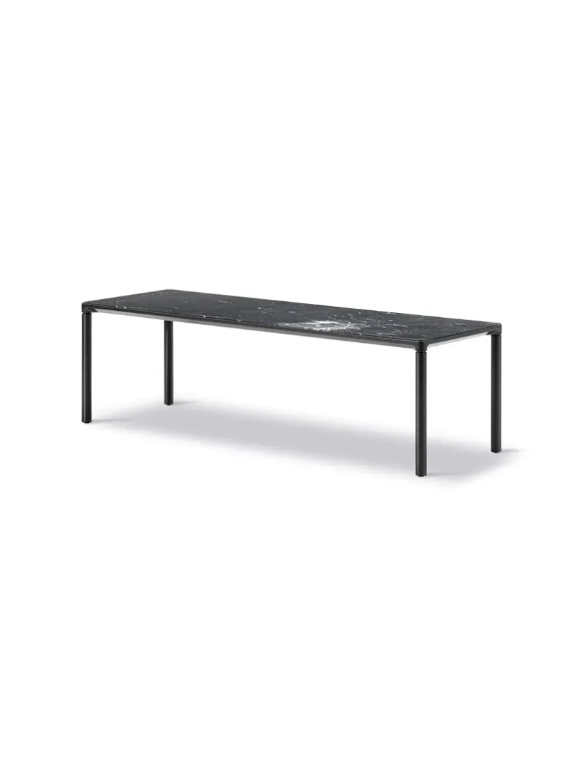 Fredericia Furniture Piloti Bord, sort marquina fra> Sofaborde