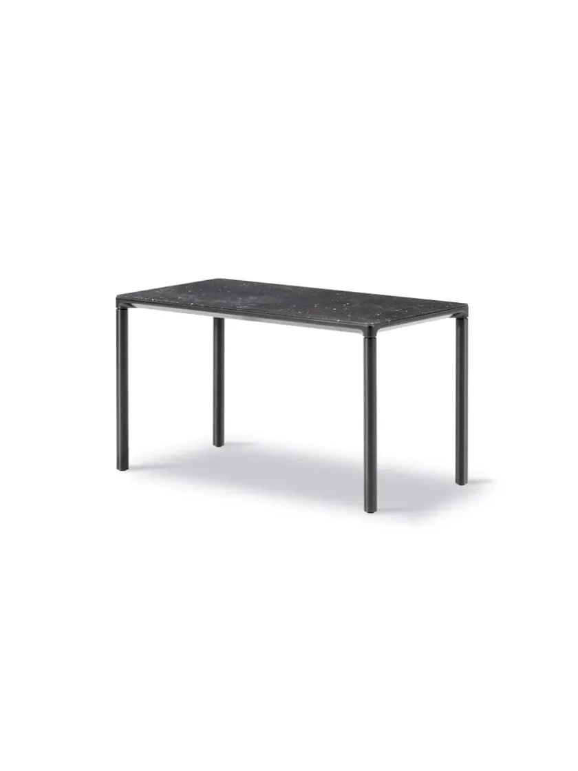 Fredericia Furniture Piloti Bord, sort marquina fra> Sofaborde