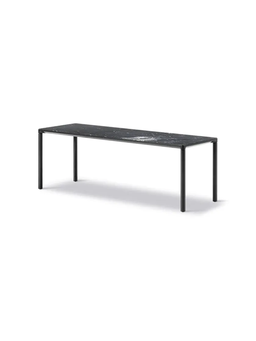 Fredericia Furniture Piloti Bord, sort marquina fra> Sofaborde
