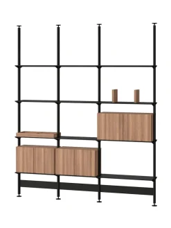 String Furniture Pira G2 Floor-to-Ceiling Shelving Bundle C fra String><noscript><img width=