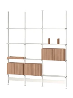 String Furniture Pira G2 Floor-to-Ceiling Shelving Bundle C fra String><noscript><img width=