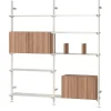 String Furniture Pira G2 Floor-to-Wall Shelving Bundle D fra String> Reolsystemer