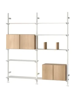 String Furniture Pira G2 Floor-to-Wall Shelving Bundle D fra String><noscript><img width=