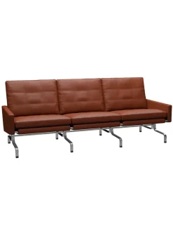 Fritz Hansen PK31/3 3 pers. Sofa af Poul Kjærholm><noscript><img width=