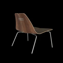 Fritz Hansen PK23 forsidepolstret, Walnut af Poul Kjærholm><noscript><img width=