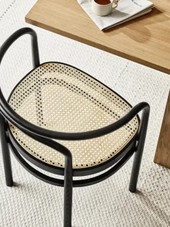 Fritz Hansen PK15 Stol, sortfarvet ask af Poul Kjærholm><noscript><img width=