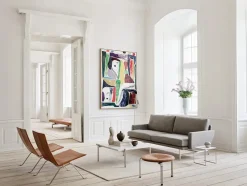 Fritz Hansen PK33 Taburet af Poul Kjærholm><noscript><img width=