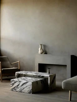Audo Copenhagen Plinth Bridge, White carrara marble fra><noscript><img width=