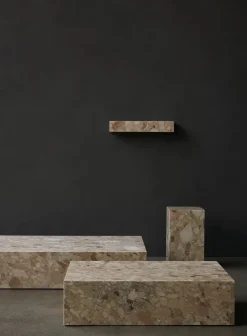 Audo Copenhagen Plinth Low, grey galaxy marble fra><noscript><img width=