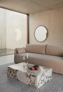 Audo Copenhagen Plinth Low Rose Calacatta Viola marmor fra> Sofaborde