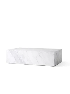 Audo Copenhagen Plinth Low White Carrara marmor fra><noscript><img width=