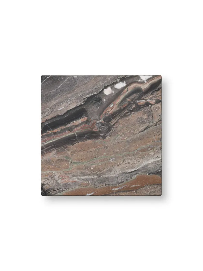 Audo Copenhagen Plinth Tall, grey galaxy marble fra> Sideborde Og Små Borde