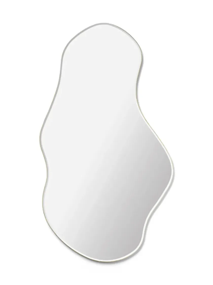 Ferm Living Pond Mirror stor, Dark Chrome fra> Gaver Til Hende|Spejle