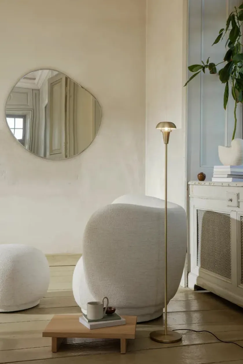 Ferm Living Pond Mirror XL, Dark Chrome fra> Spejle