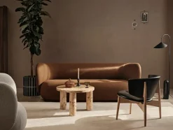 Ferm Living Post Coffee Table, burl veneer fra> Sofaborde