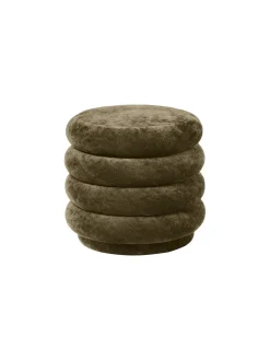 Ferm Living Pouf Round, faded velvet fra><noscript><img width=