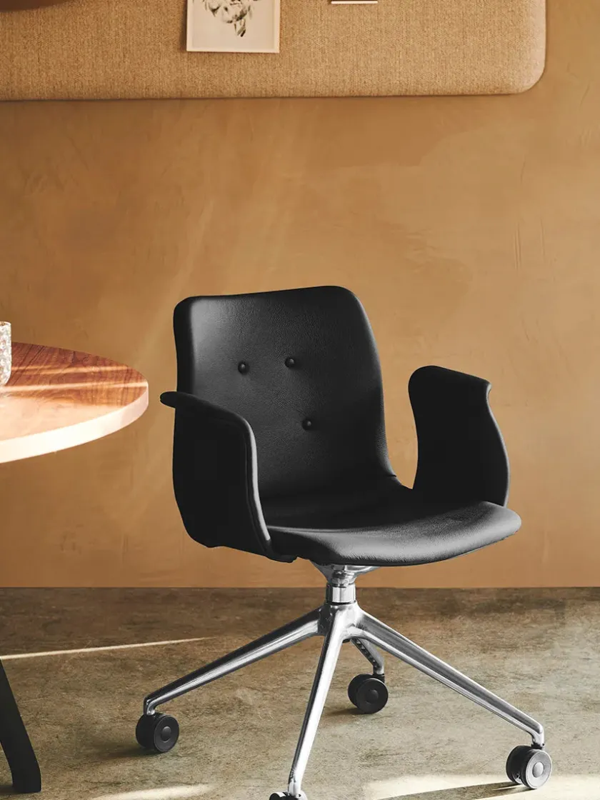 Bent Hansen Primum Chair 4 Star Fixed m. Hjul fra> Kontorstole
