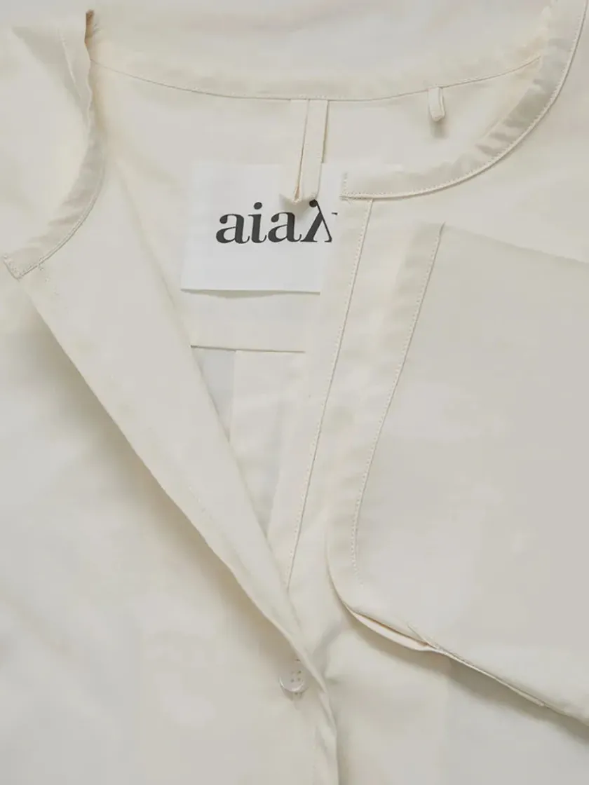 Aiayu Pyjamas Poplin, pure ecru fra> Tøj|Tekstiler Til Soveværelset