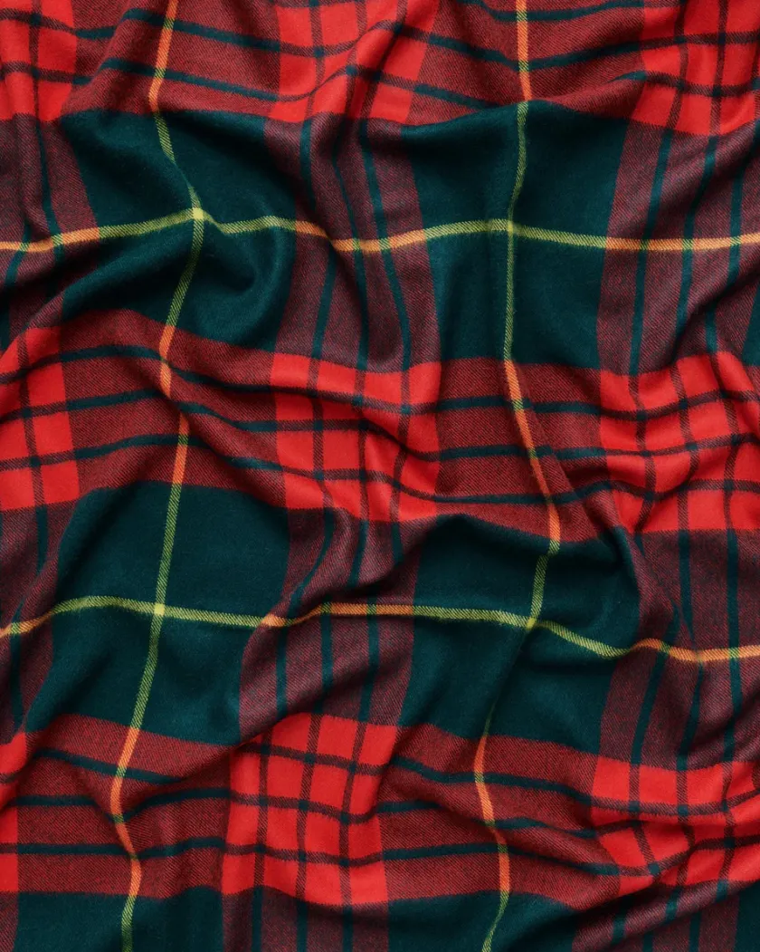 Magniberg Queen blanket - Volvo blue tartan fra> Puder Og Plaider