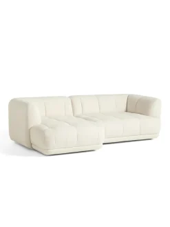 HAY Quilton 2,5 pers. sofa, Flamiber Cream A5, venstre fra> Sofaer