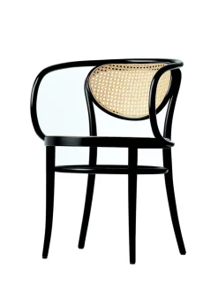 Thonet 210R Armstol, sort fra> Spisebordsstole
