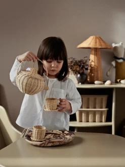 Ferm Living Rattan Tea Set fra>Børn Gaver|Gaver Til Børn