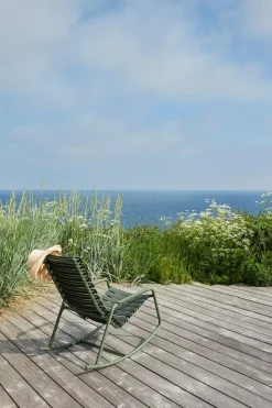 Houe ReClips Rocking chair bamboo fra> Udendørs Loungemøbler|Havestole