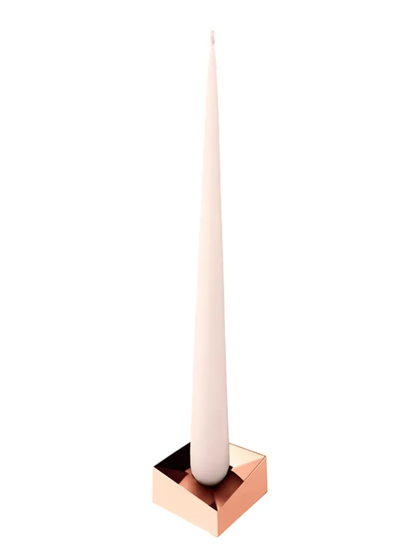 STOFF Nagel Reflect Lysestage, rosa guld fra> Lysestager