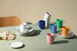Lyngby Porcelæn Rhombe krus m. hank, gul fra> Service