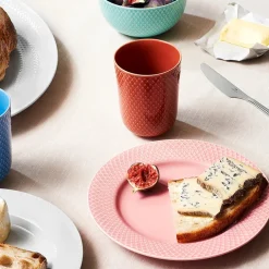 Lyngby Porcelæn Rhombe krus, rosa fra><noscript><img width=