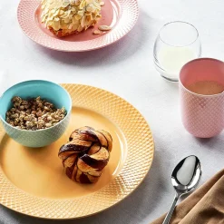 Lyngby Porcelæn Rhombe krus, terracotta fra><noscript><img width=