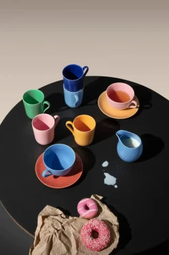 Lyngby Porcelæn Rhombe mælkekande, blå fra> Kander|Service