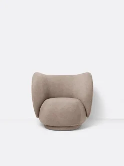Ferm Living Rico Lounge Chair, bouclé i off-white fra><noscript><img width=