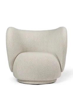 Ferm Living Rico Lounge Chair, soft bouclé fra> Loungestole|Lænestole
