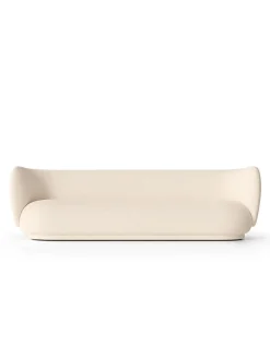 Ferm Living Rico Sofa 4 Bouclé, off-white fra> Sofaer