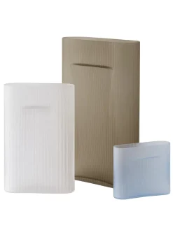 Muuto Ridge Vase, taupe frosted glass fra><noscript><img width=