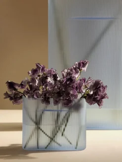 Muuto Ridge Vase, white frosted glass fra><noscript><img width=