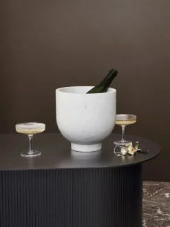Ferm Living Ripple Champagne Saucers Frosted, sæt á 2 fra><noscript><img width=