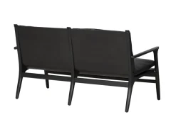Stellar Works Rén Lounge sofa 2. pers natur eg, sort læder fra><noscript><img width=