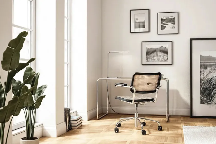 Thonet S 64 VDR Kontorstol, sort fra> Kontorstole