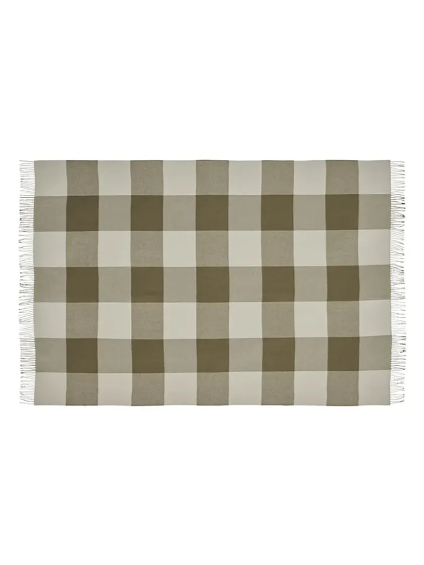 Silkeborg Uldspinderi Santa Fe Plaid, walnut brown fra> Puder Og Plaider