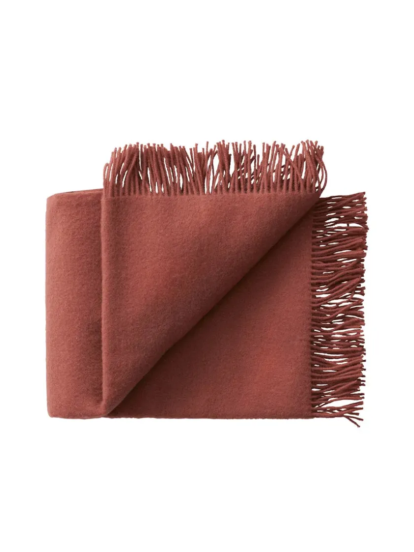 Silkeborg Uldspinderi Season Plaid, beetroot fra> Puder Og Plaider