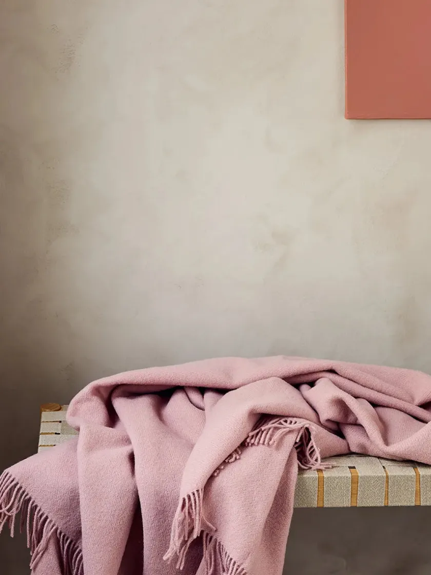 Silkeborg Uldspinderi Season Plaid, moss fra> Puder Og Plaider