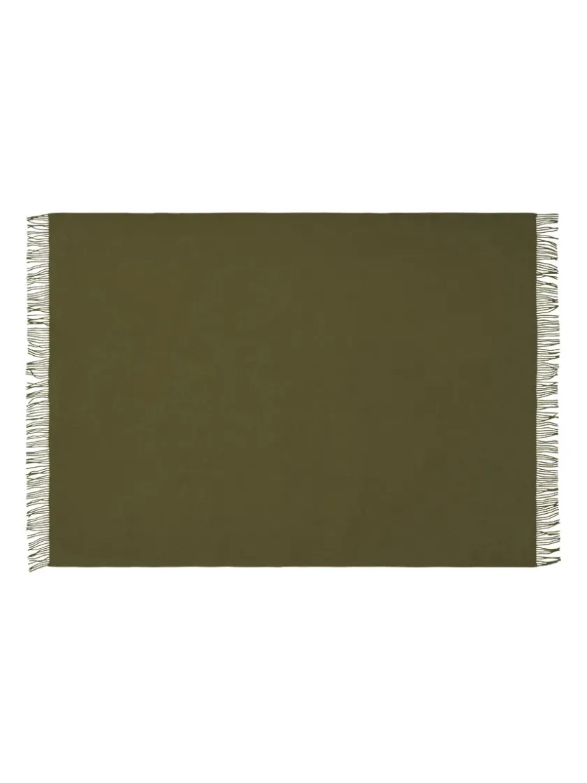 Silkeborg Uldspinderi Season Plaid, moss fra> Puder Og Plaider