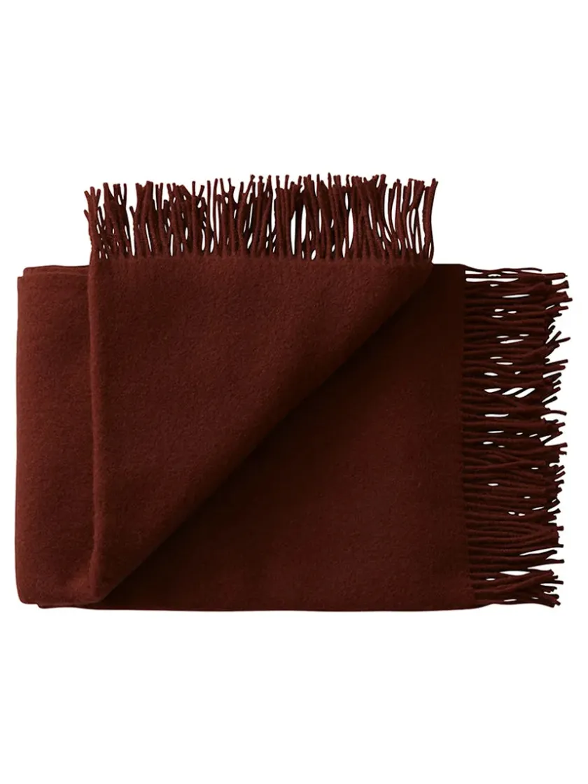 Silkeborg Uldspinderi Season Plaid, rust fra> Puder Og Plaider