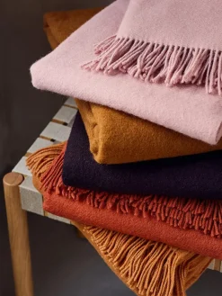 Silkeborg Uldspinderi Season Plaid, rust fra><noscript><img width=