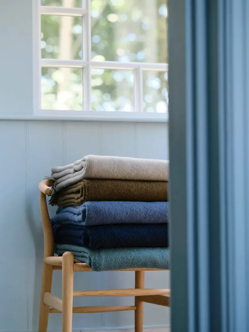 Silkeborg Uldspinderi Season Plaid, sea fra> Puder Og Plaider
